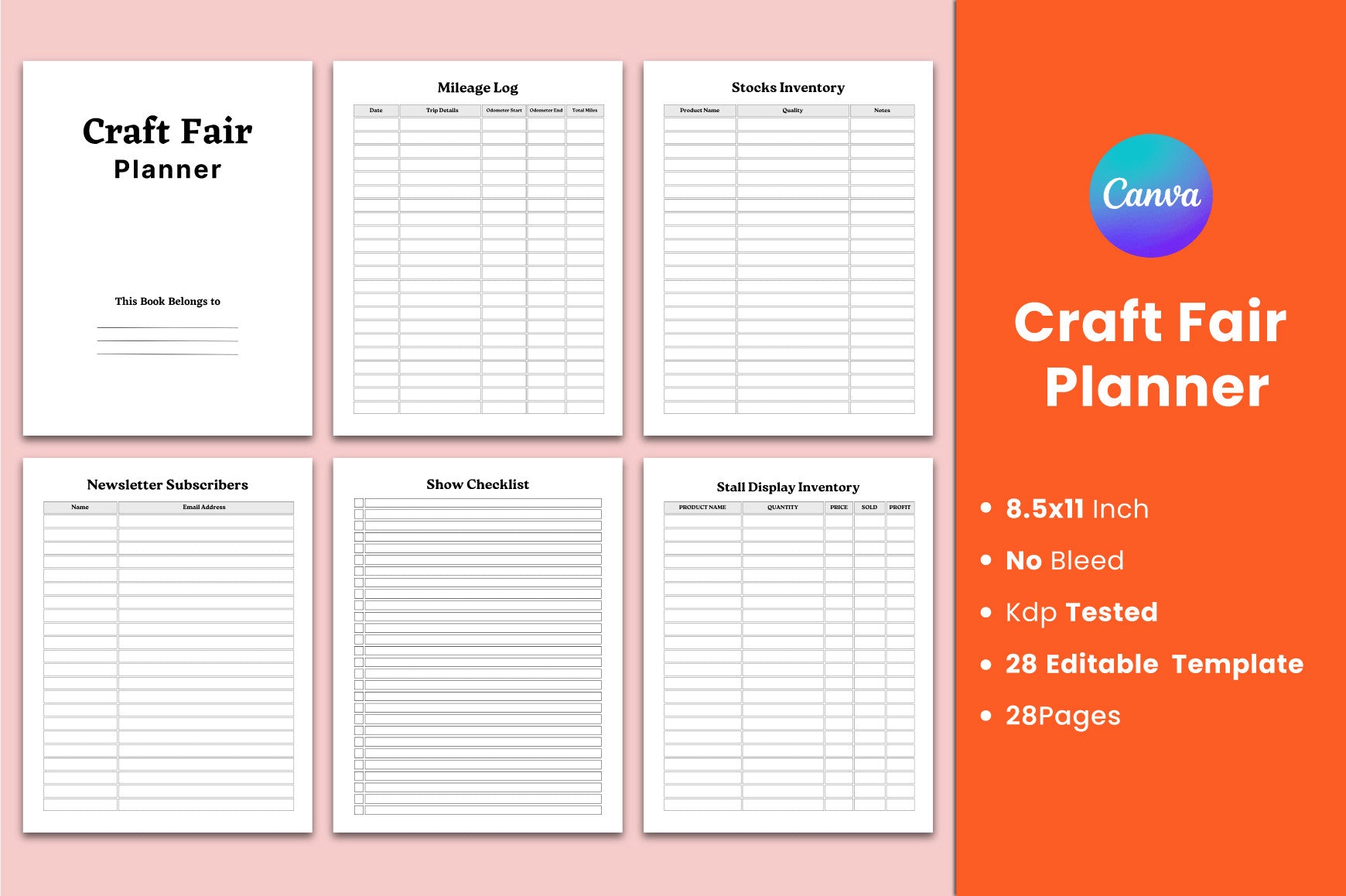 Craft Fair Planner Guide
