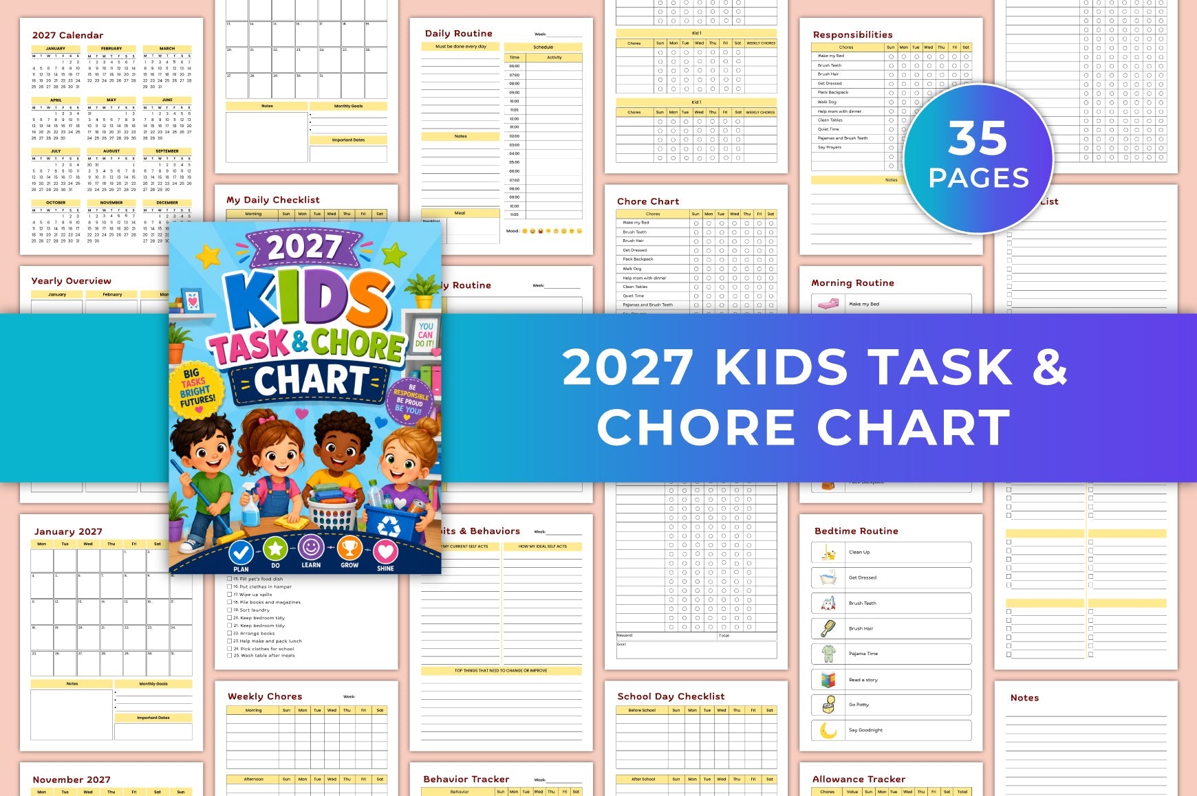 Kids Task Chore Chart