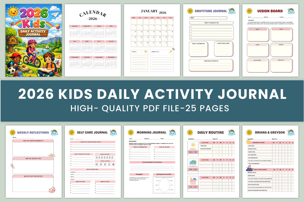 Kids Daily Activity Journal