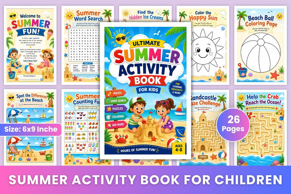 Summer Activity For Children Book