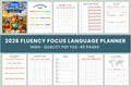 Fluency Focus Language Planner
