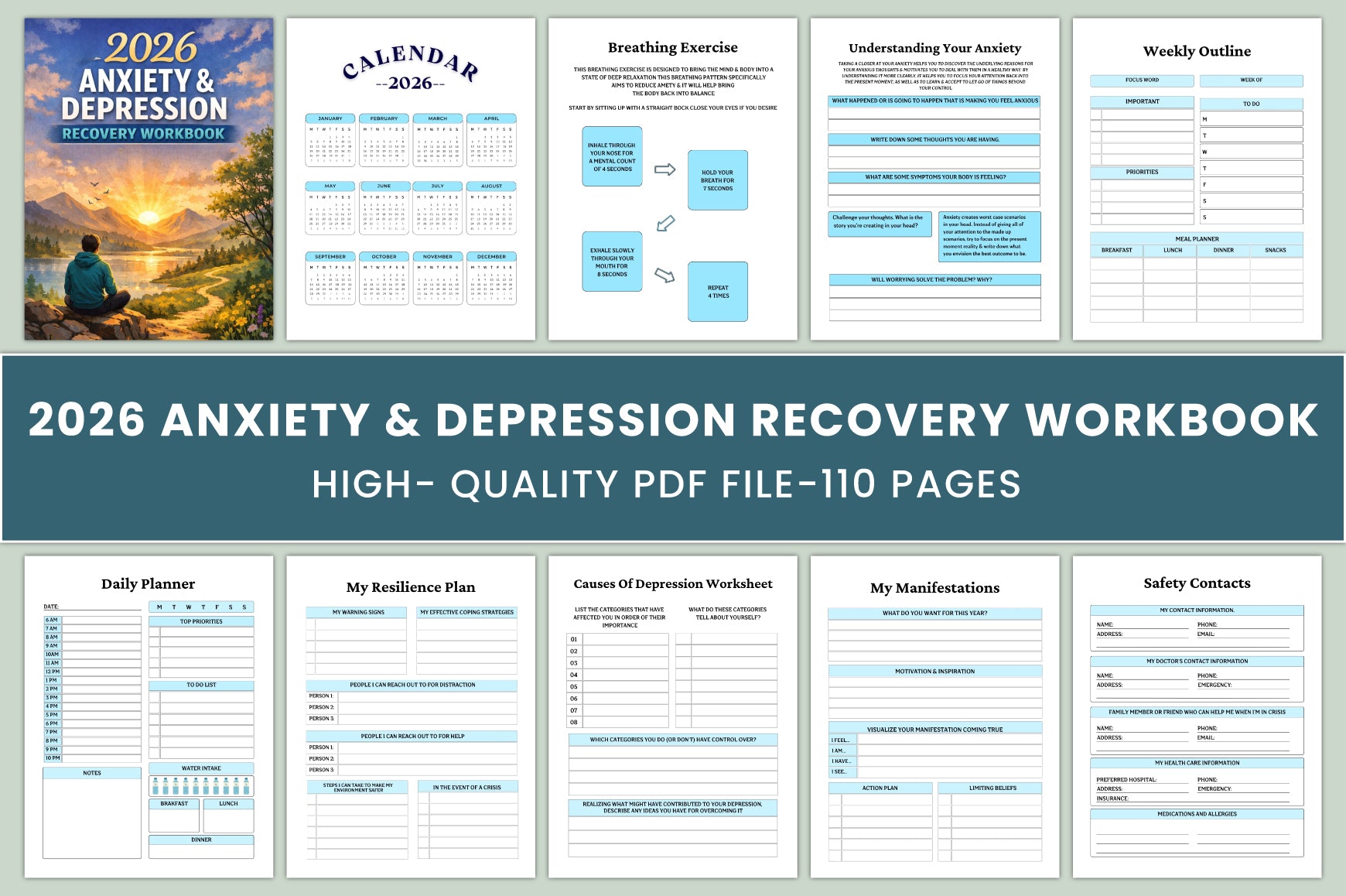 Anxiety Depression Recovery Workbook