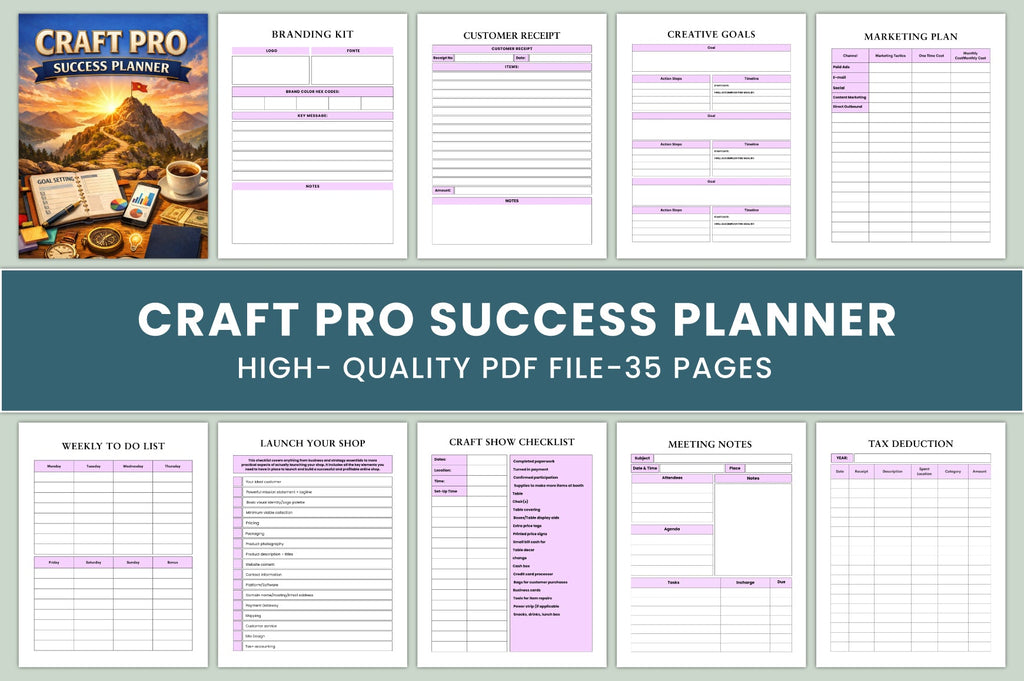 Craft Pro Success Planner