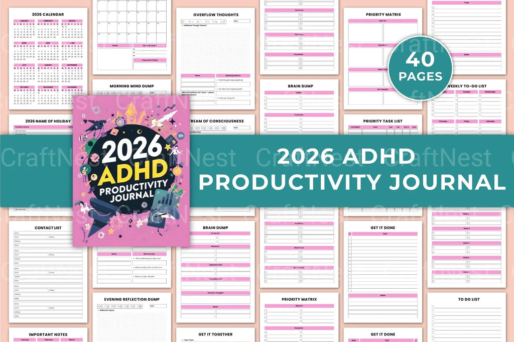 ADHD Printable Planner productivity strategies for daily success