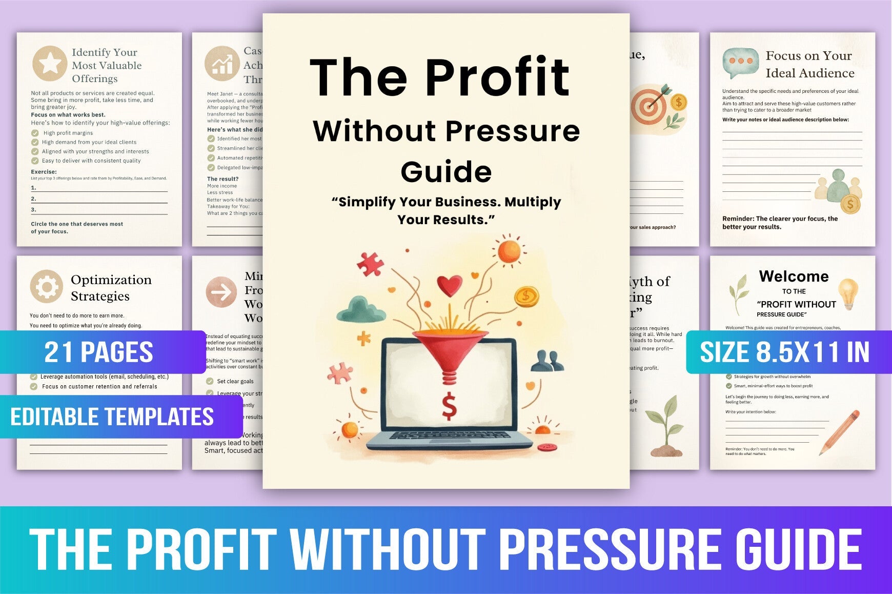 The Profit Without Pressure Guide Planner