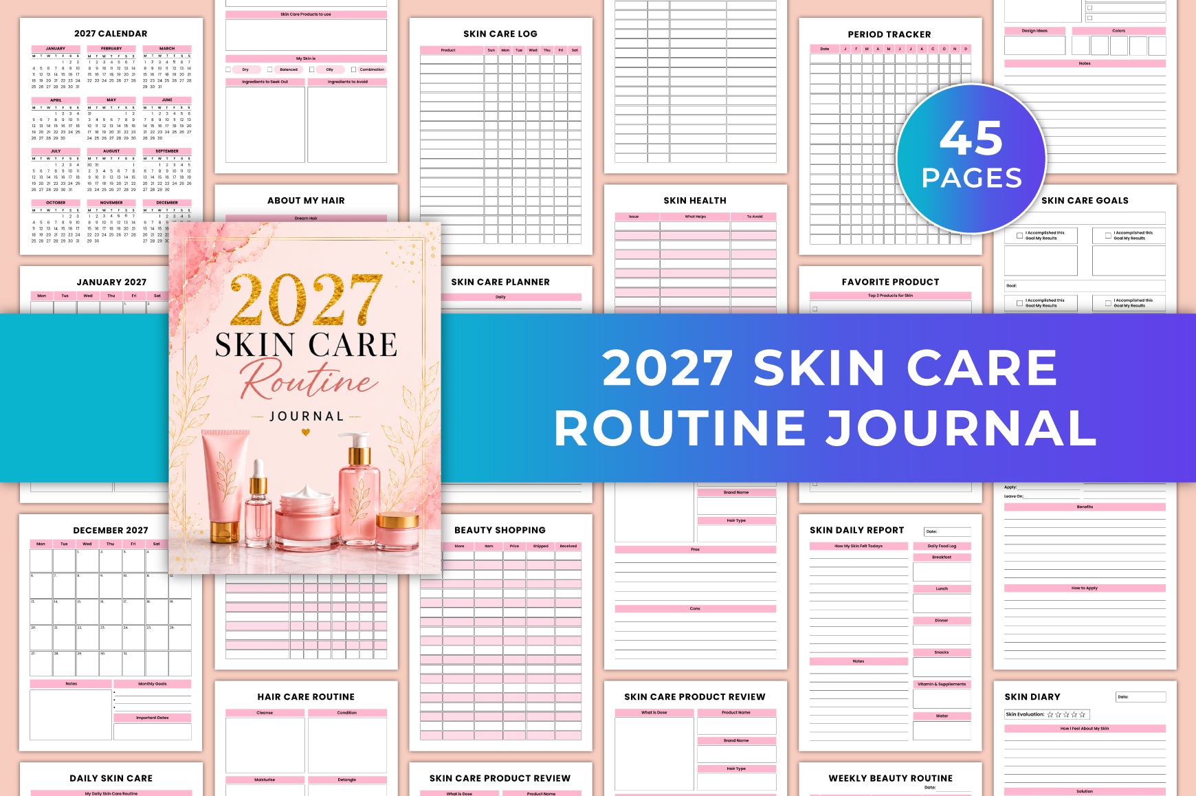Skin Care Routine Journal