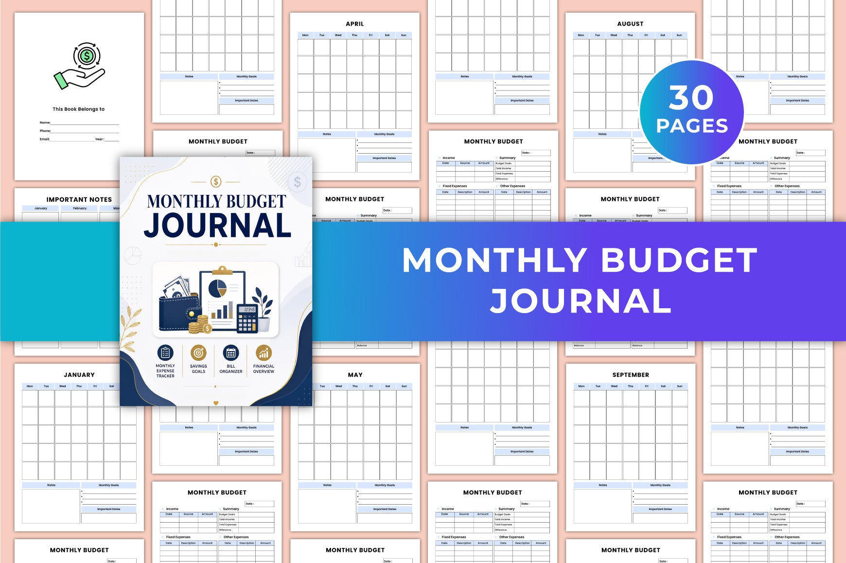 Monthly Budget Journal