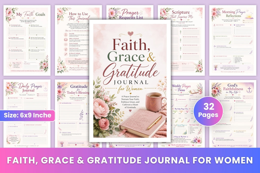Faith Grace Gratitude For Women Journal