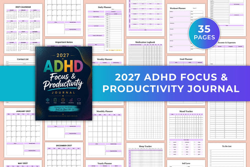Adhd Focus Productivity Journal