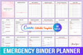 Emergency Binder Planner Guide