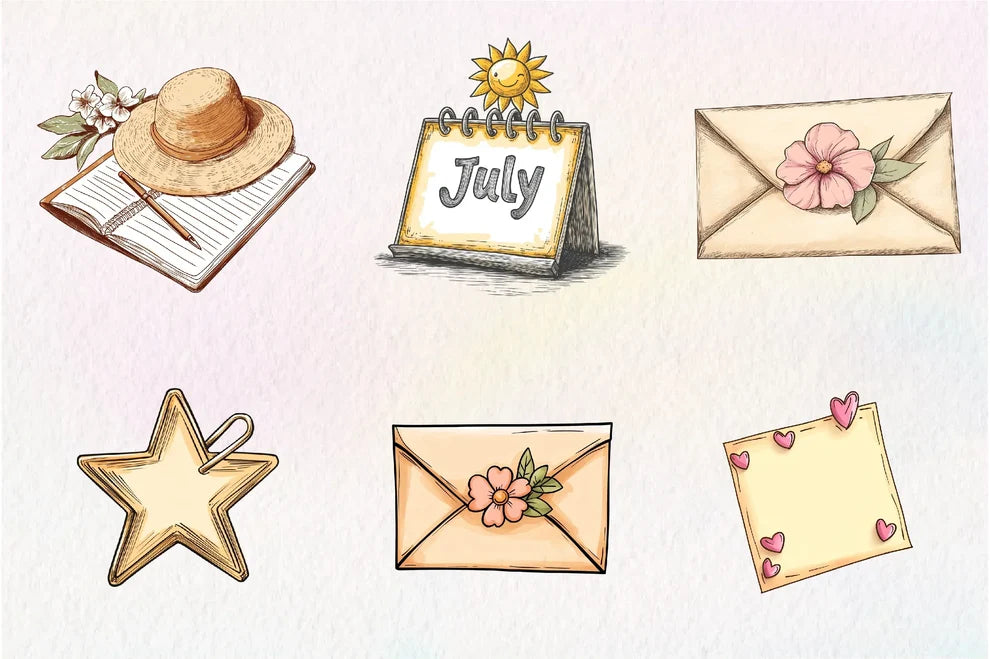 Summer Planner Clipart Bundle