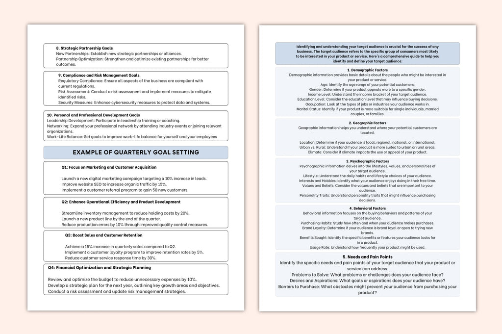 Business Development Workbook