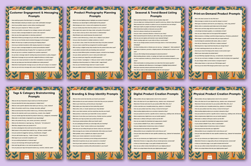 Etsy Seller Guide Prompts for Success