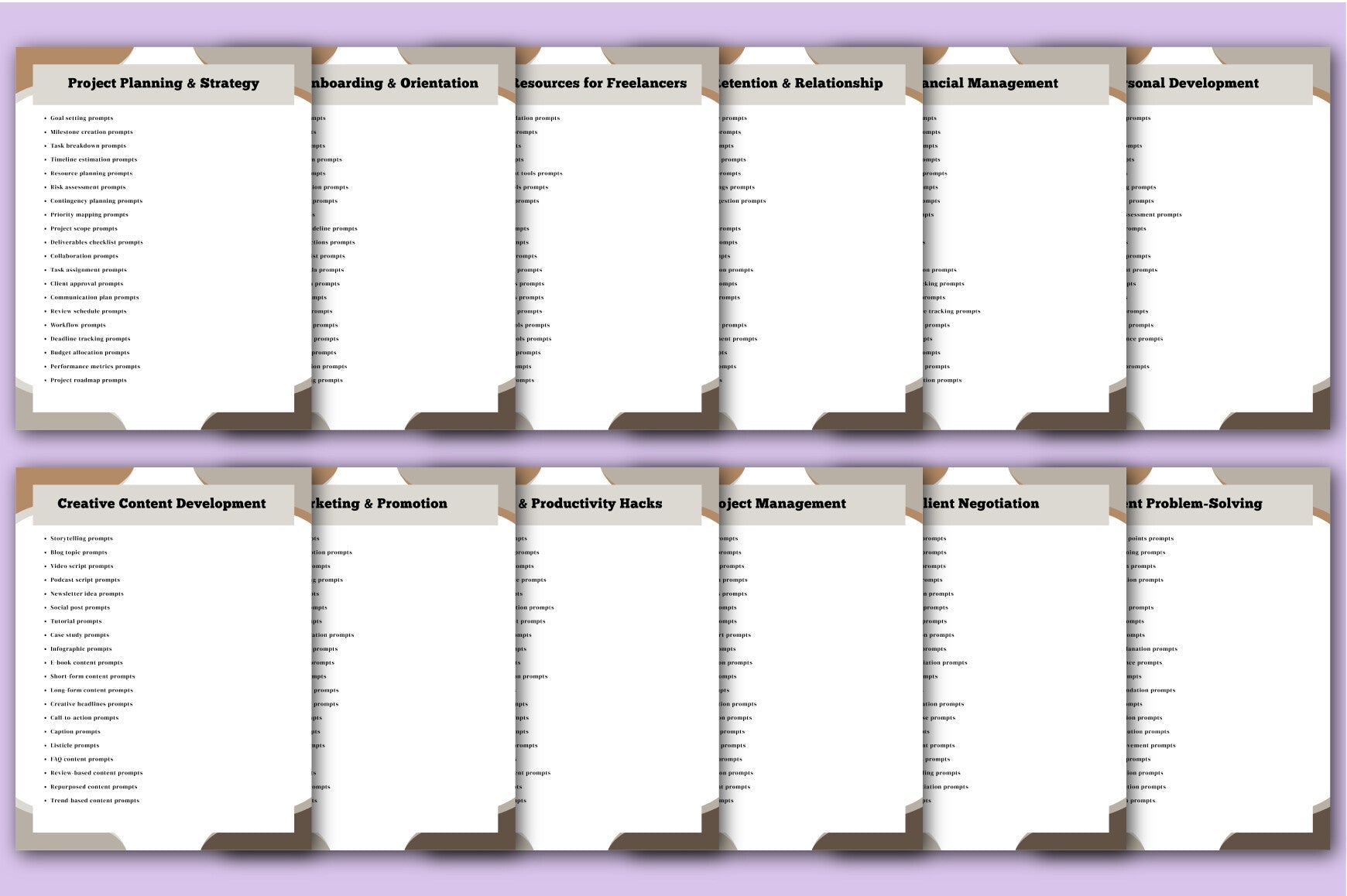 Freelancers Success Manual Planner