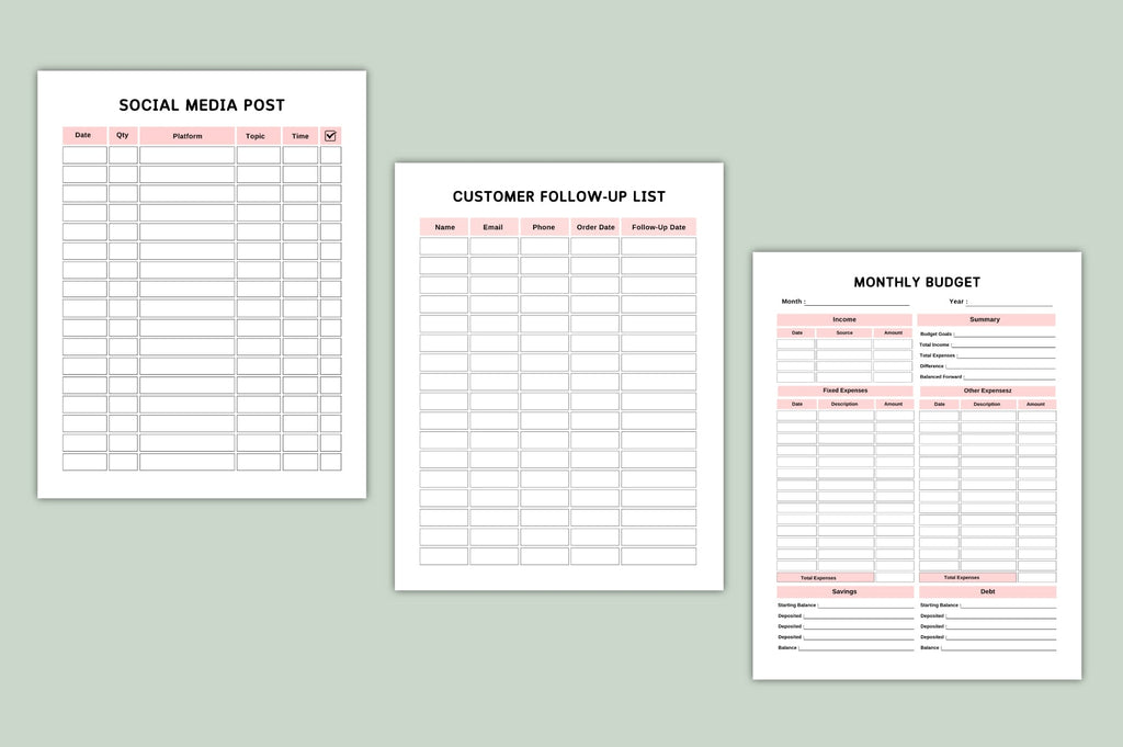 Side Hustle Boss Planner