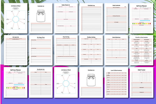 ADHD Printable Planner featuring daily organizer and task management pages