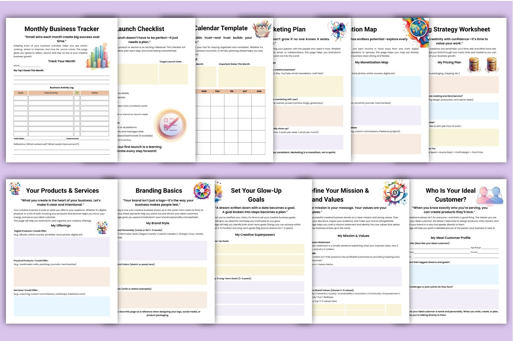 The Creative Business Guidebook Planner
