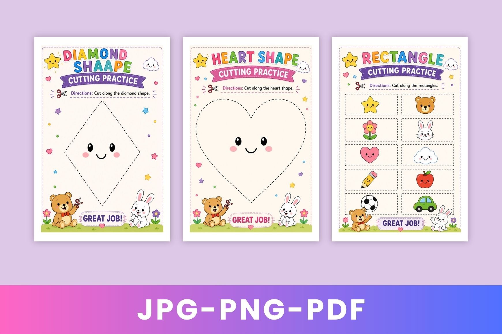 Scissor Skills For Preschoolers Workbook