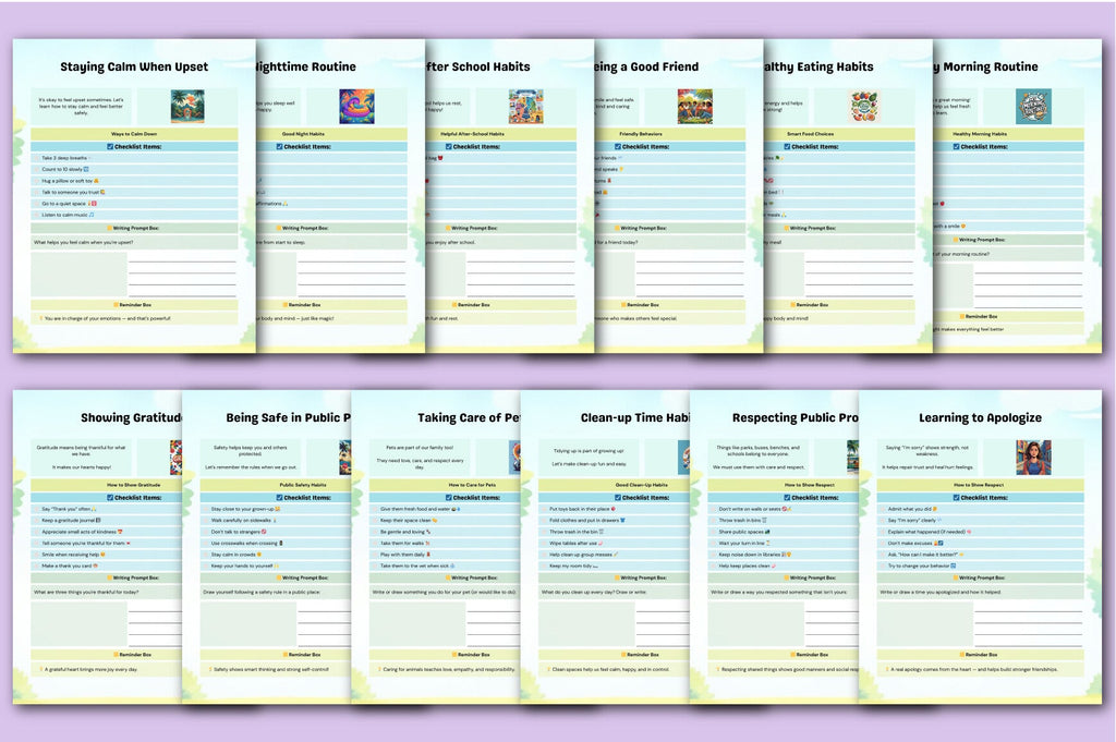 Good Habits & Manners Guide Planner