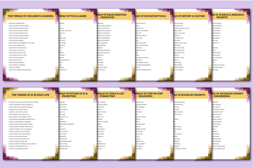 The Creative Loom of Prompts