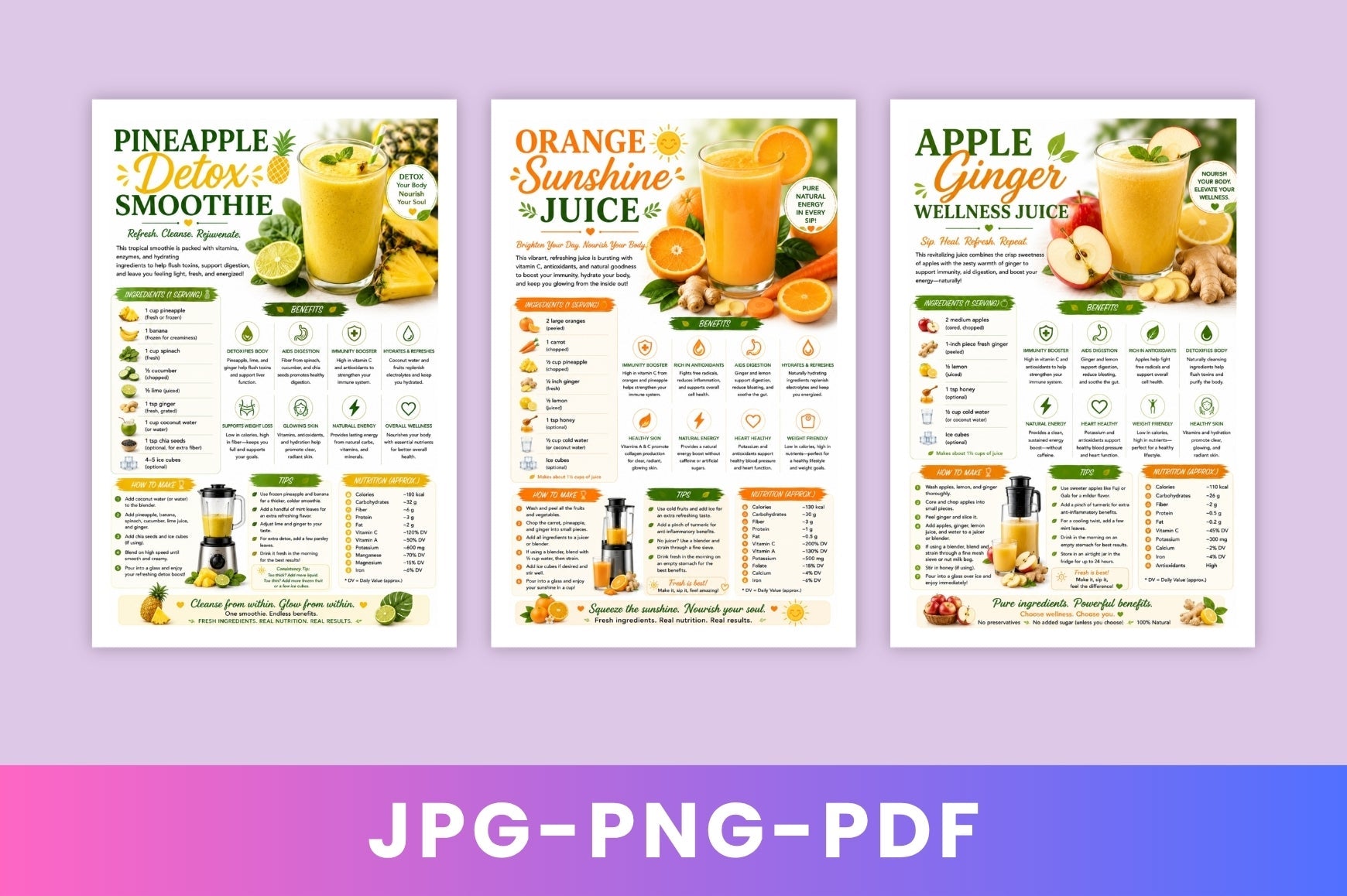 Fresh Blend Recipes For Health Energy Wellness