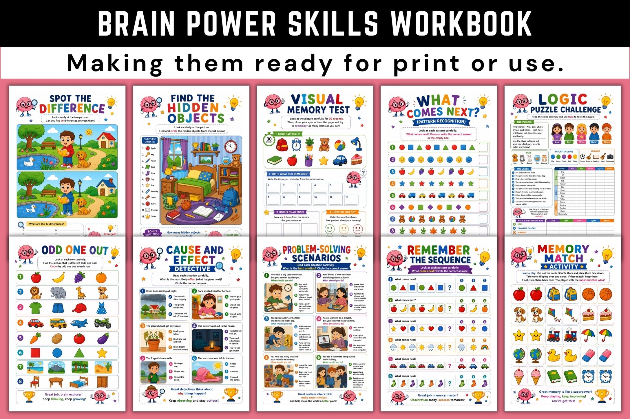 Brain Power Skills Workbook