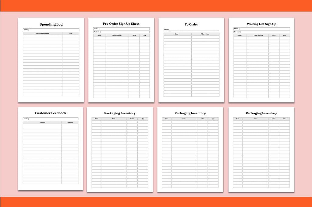 Craft Fair Planner Guide