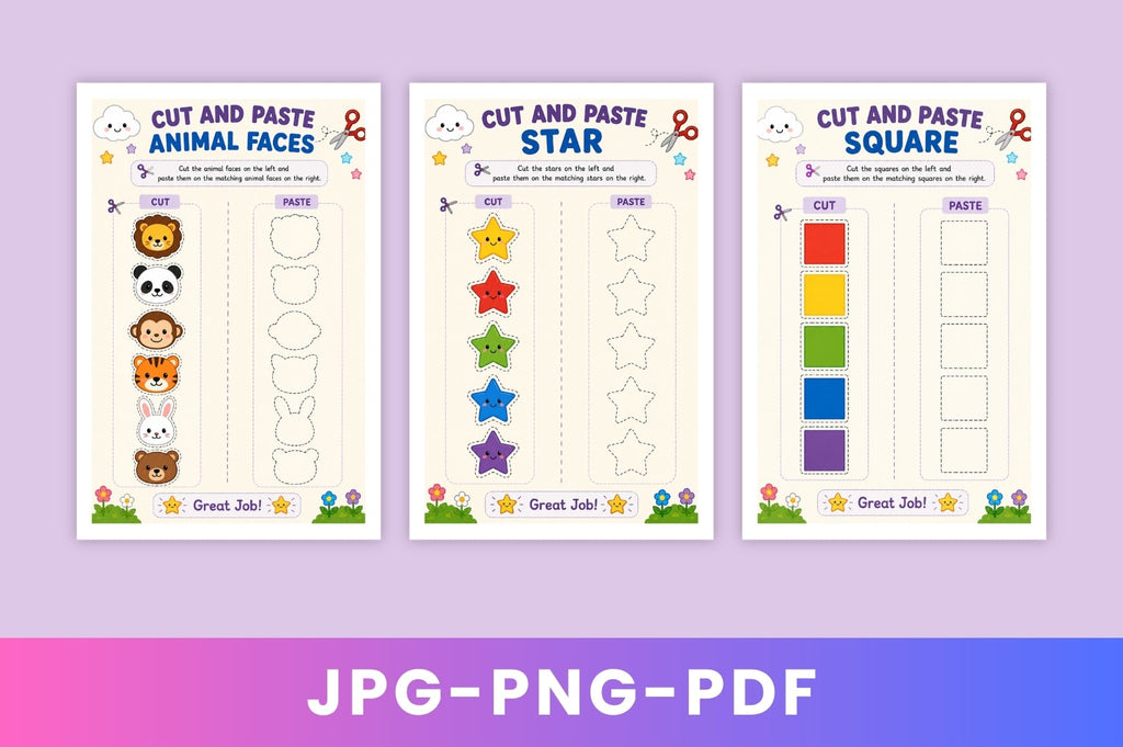 Scissor Skills For Kids Workbook