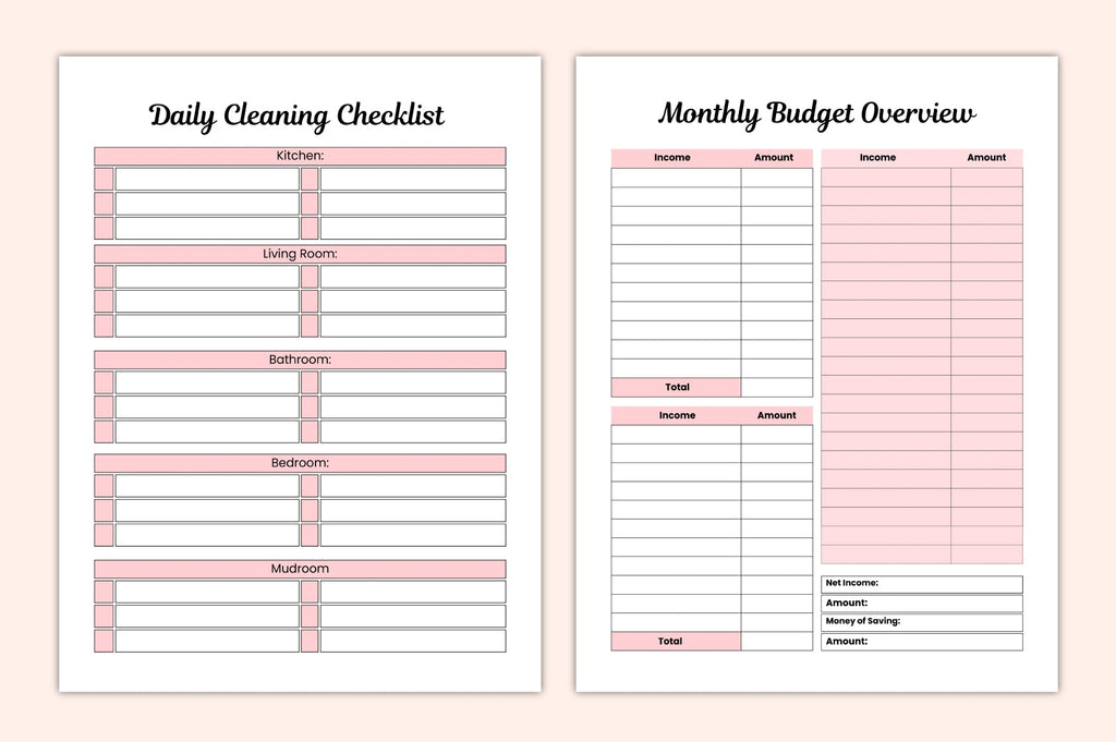 Mom Routine Planner for Daily Organization