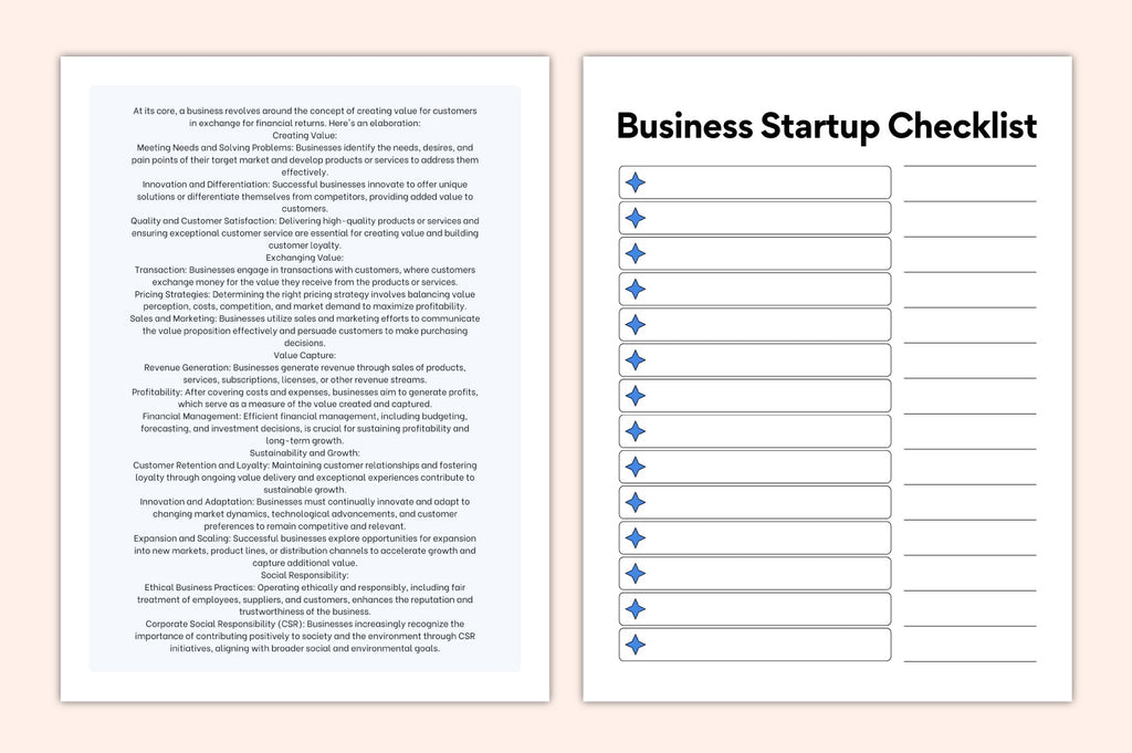 Entrepreneur Business Workbook