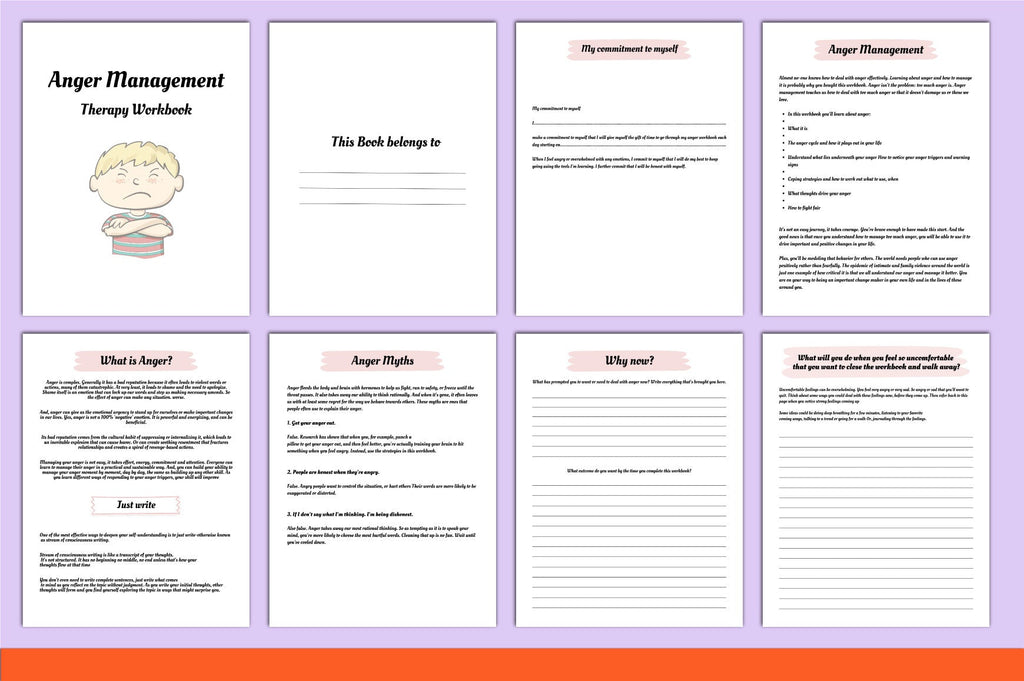 Anger Management Therapy Book