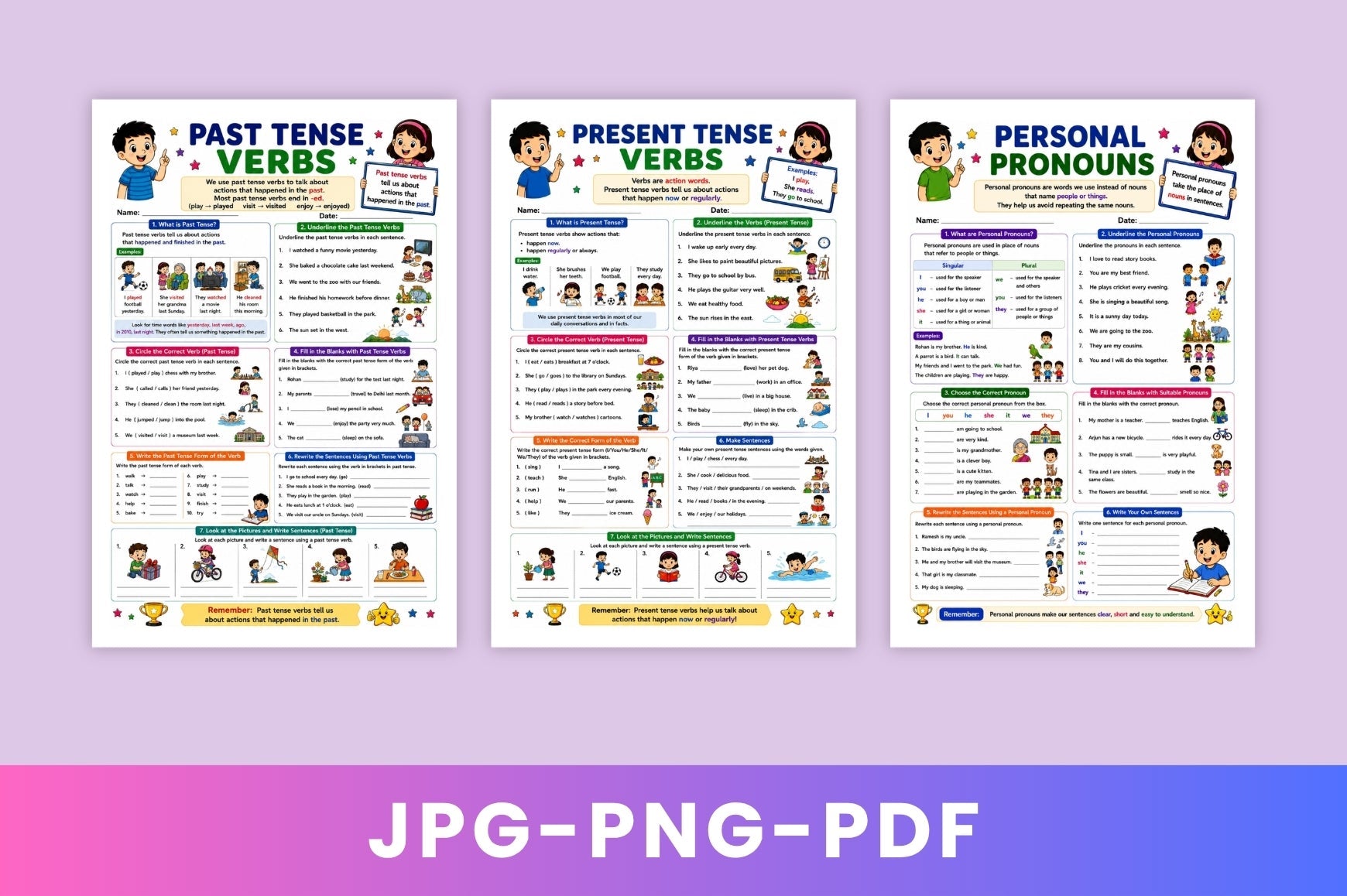 Grammar Skills Builder For Kids