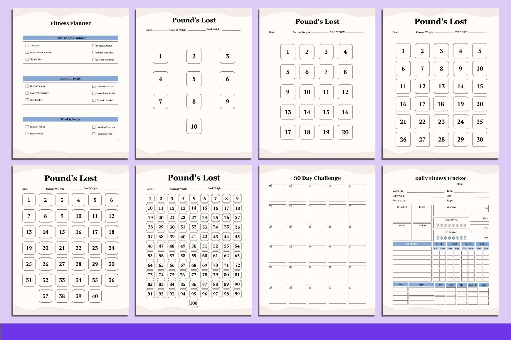 ADHD Printable Planner featuring daily routine and task management pages