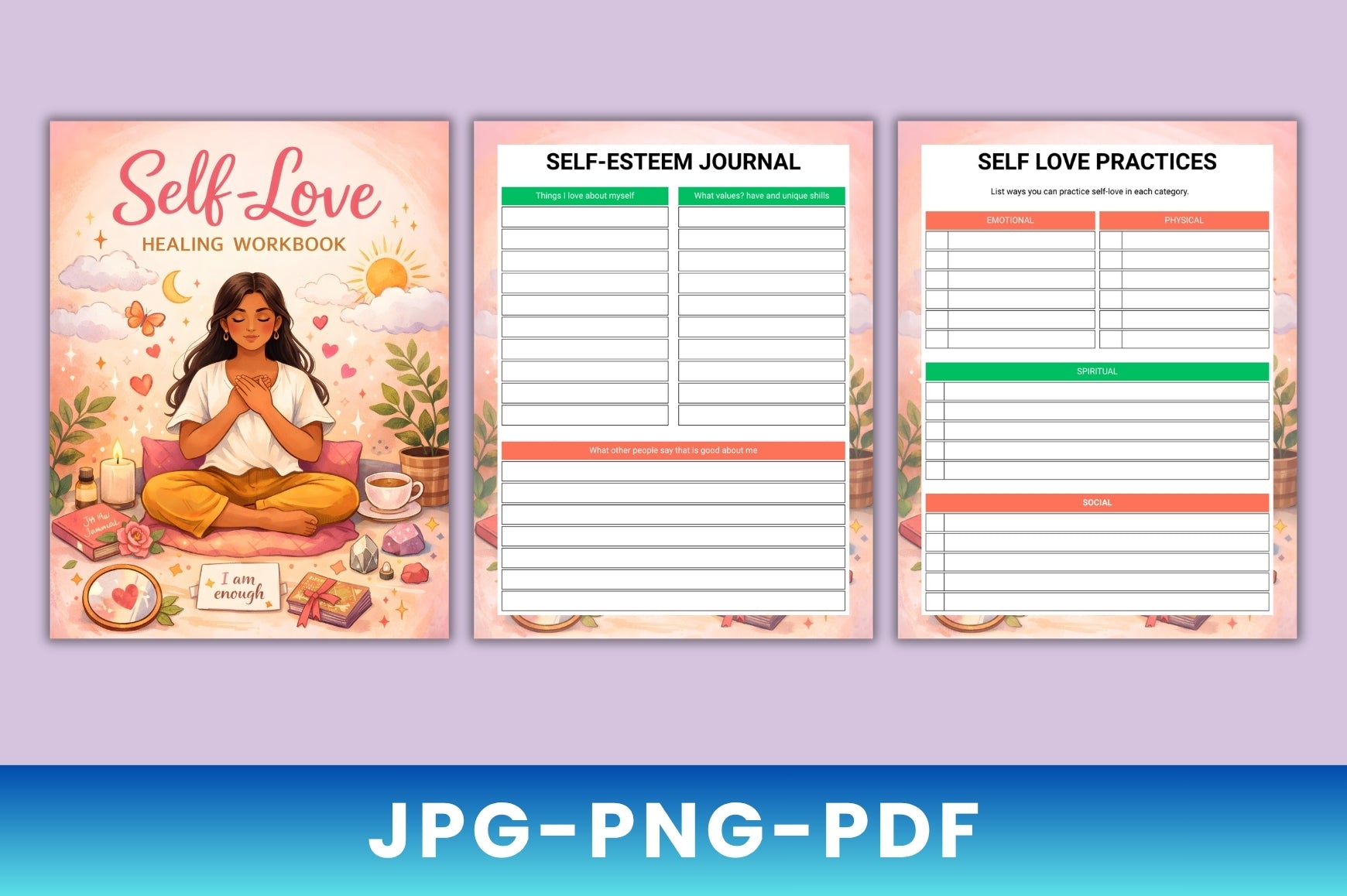 Self Love Healing Workbook