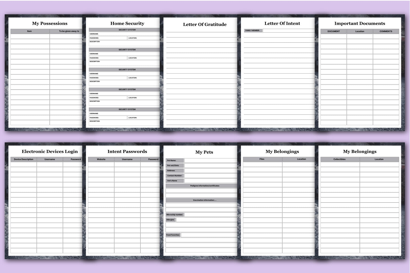 End of Life Planning Workbook