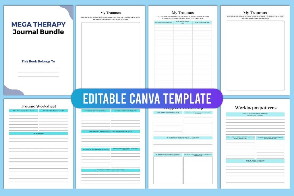 Editable Mega Therapy Journal