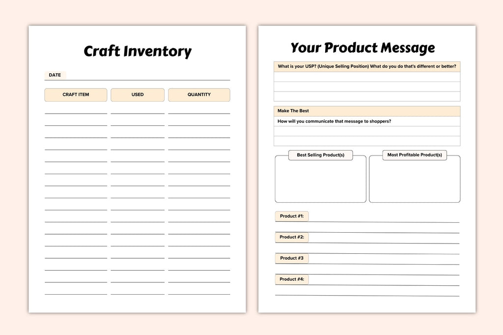 Craft Seller Business Planner