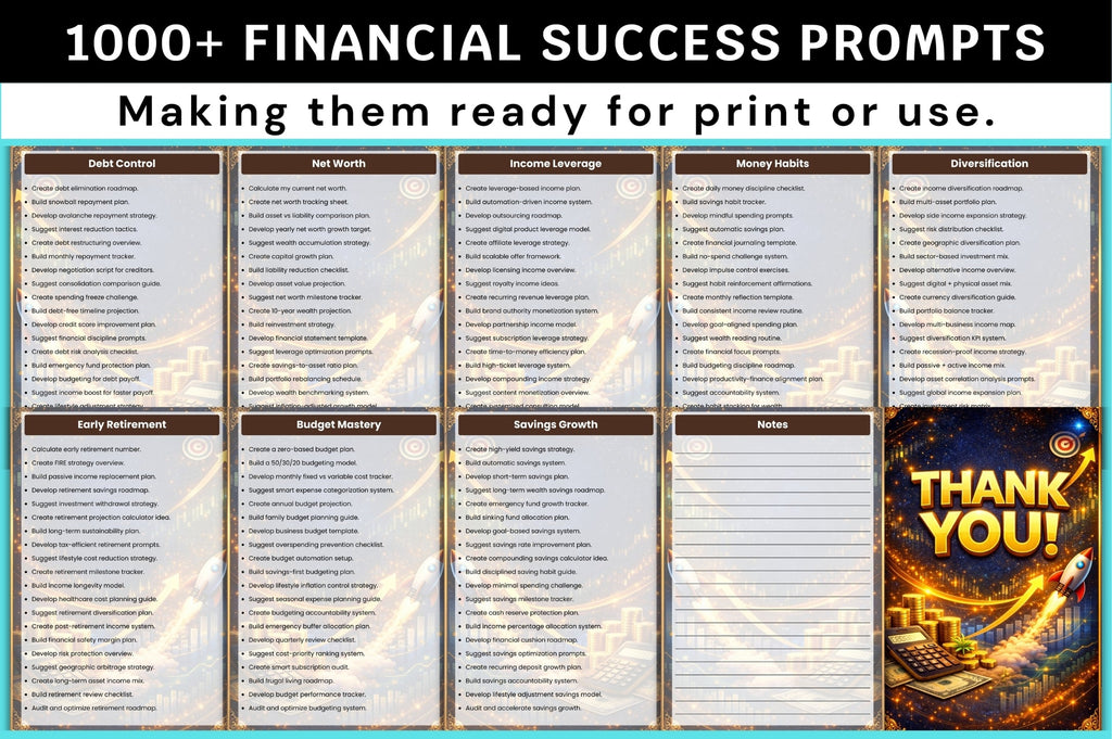 Financial Success Prompts