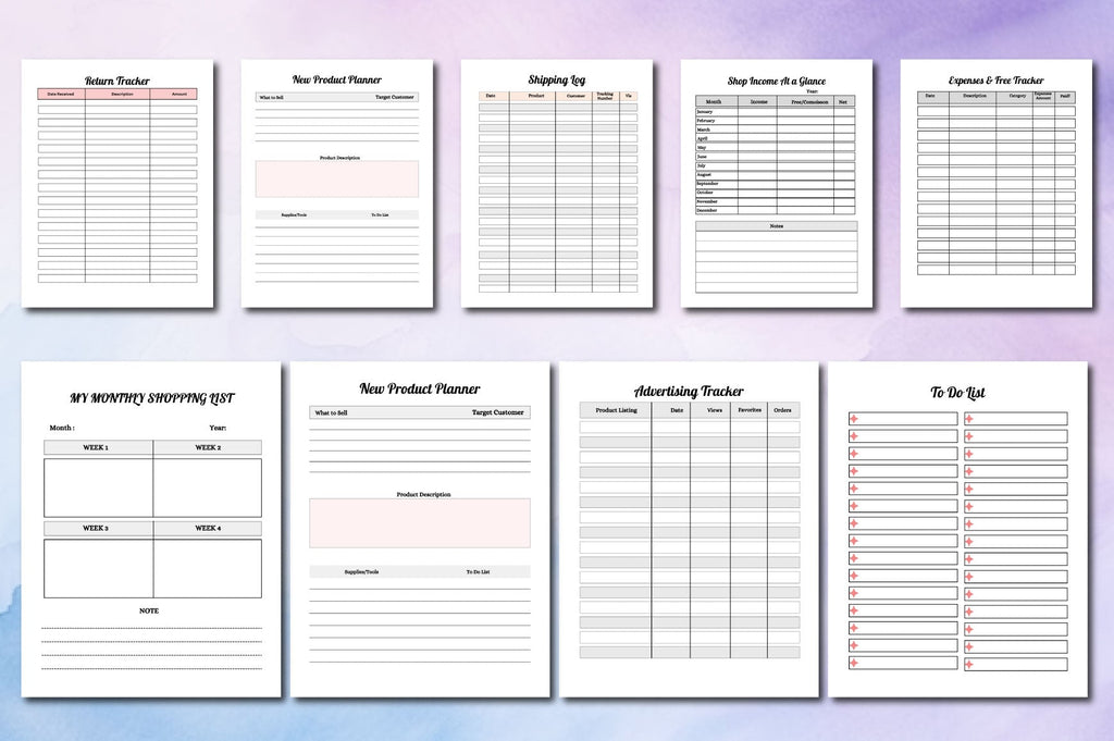 Online Shop Planner