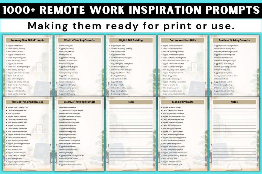 Remote Work Inspiration Prompts