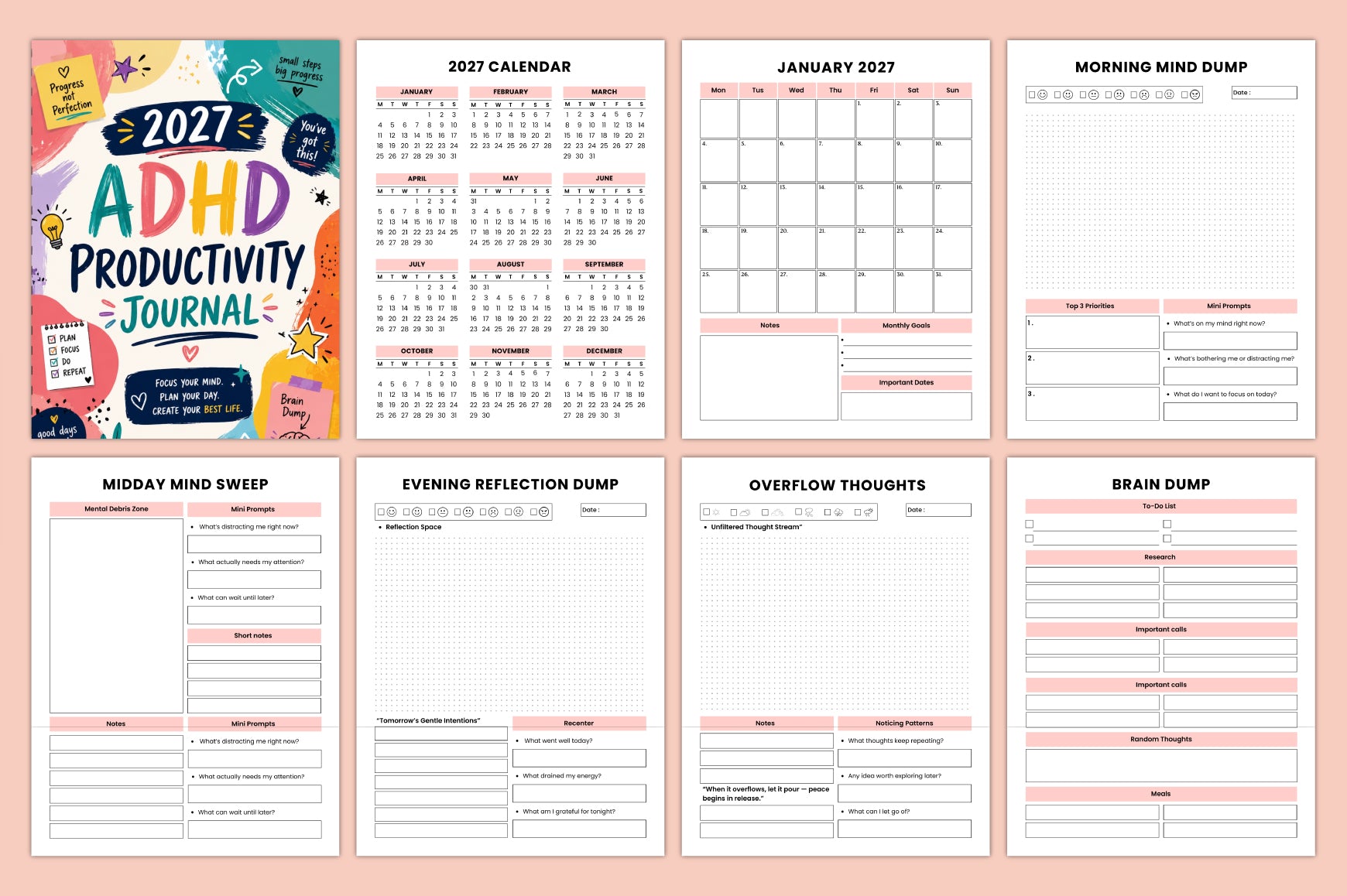 Adhd Productivity Journal