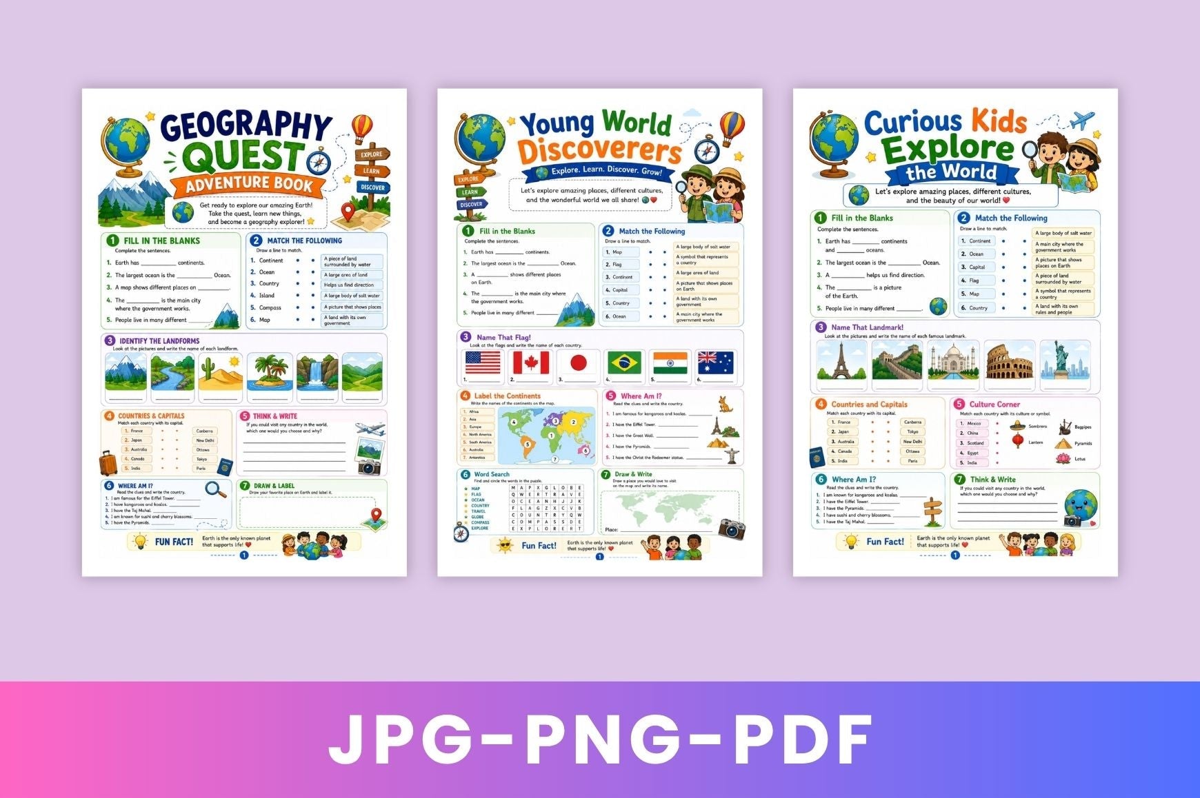Kids World Explorer Workbook