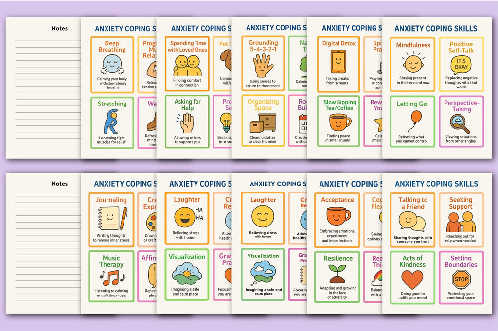 Anxiety Coping Skills Cards