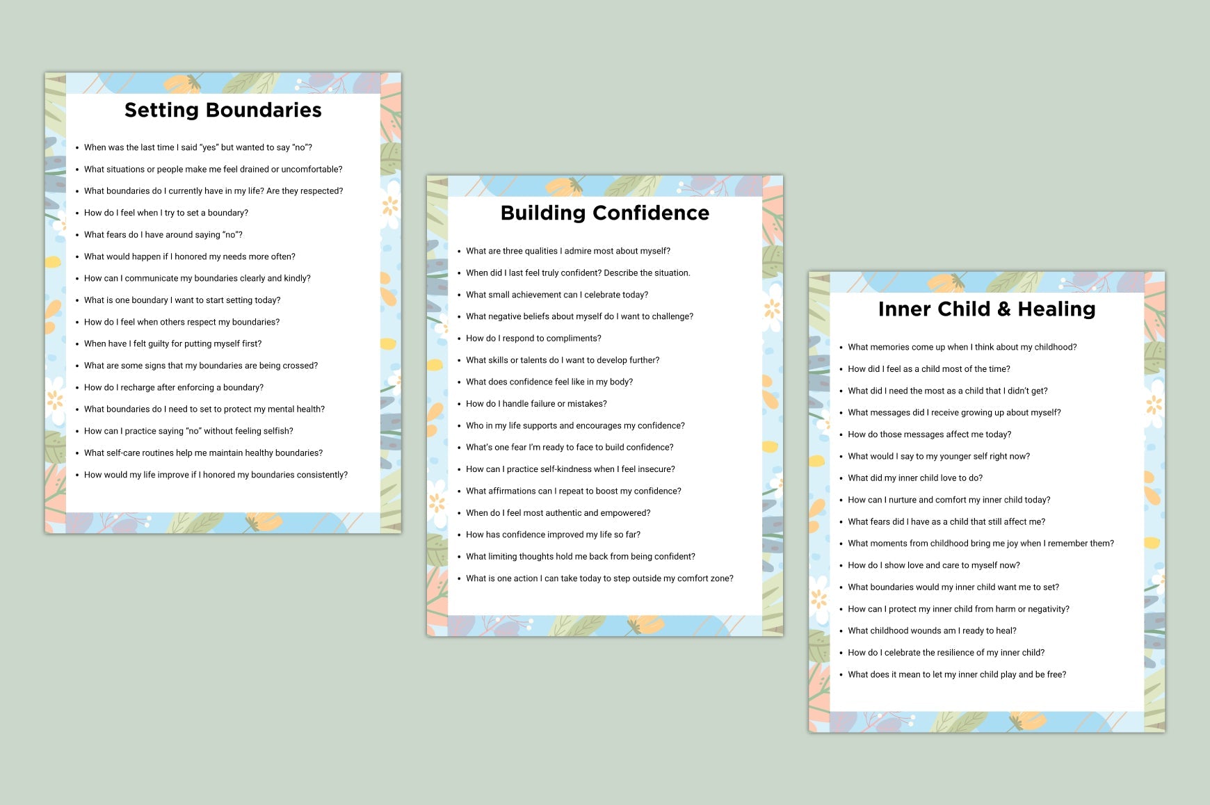 Calm Mind Anxiety Prompts