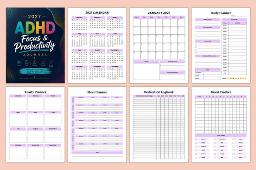 Adhd Focus Productivity Journal