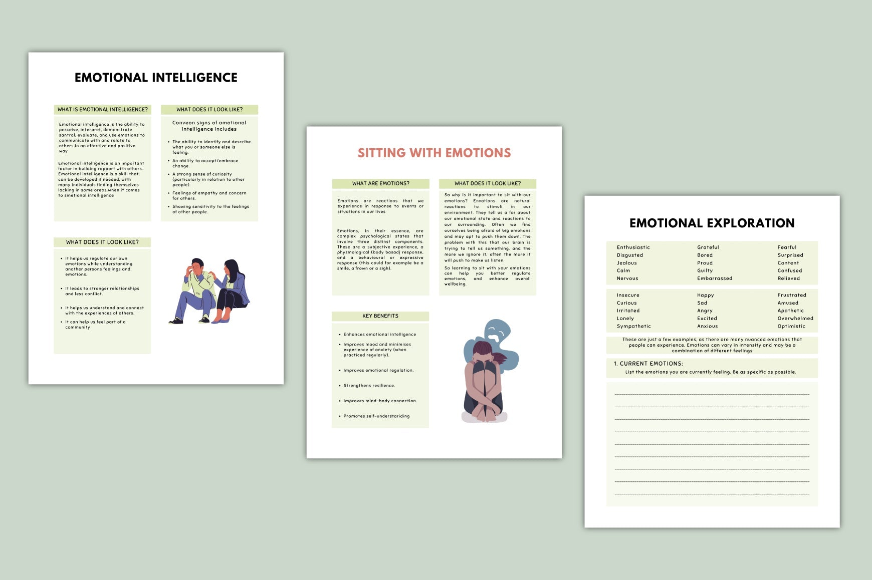 Feelings Insight Processing Sheets Journal