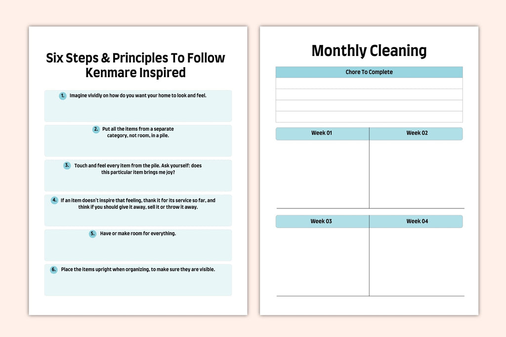 Home Reset Decluttering Planner