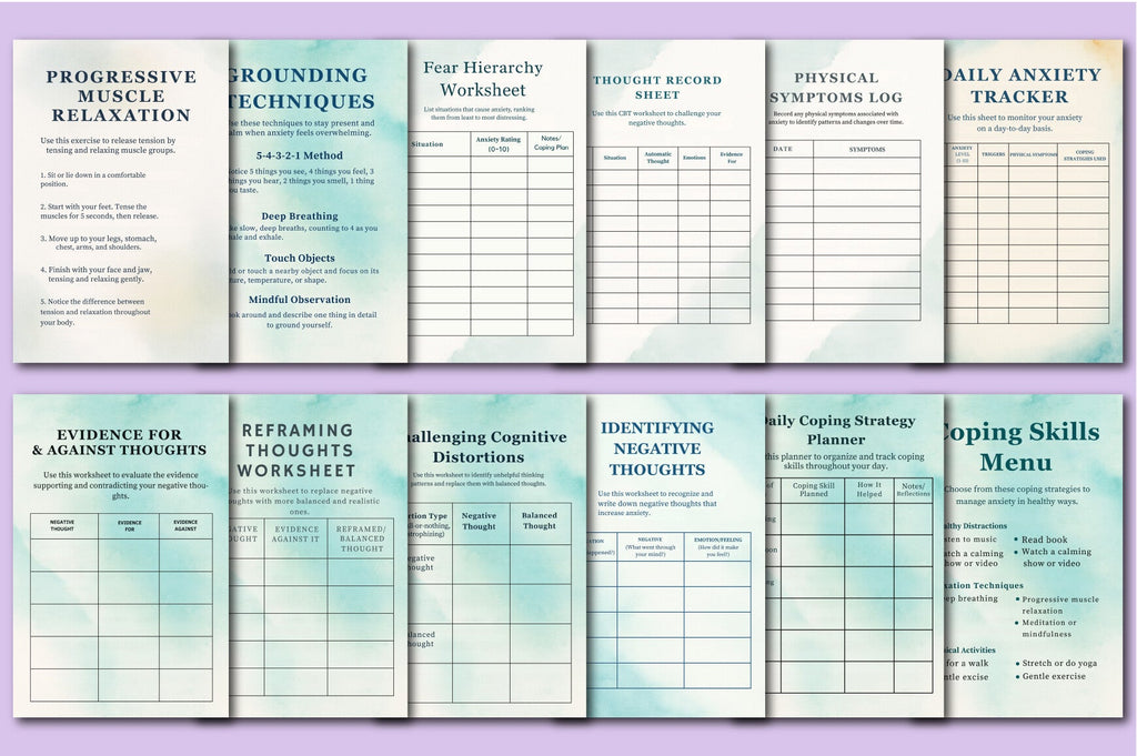 Therapists' Anxiety Toolkit Planner