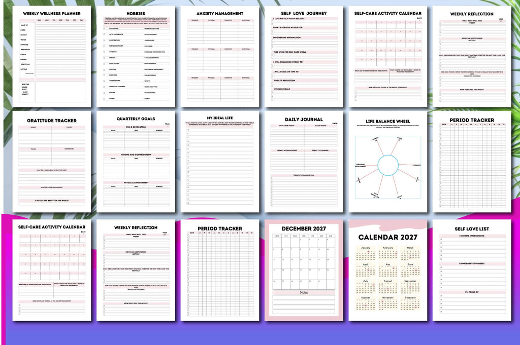 Self Care Wellness Journal