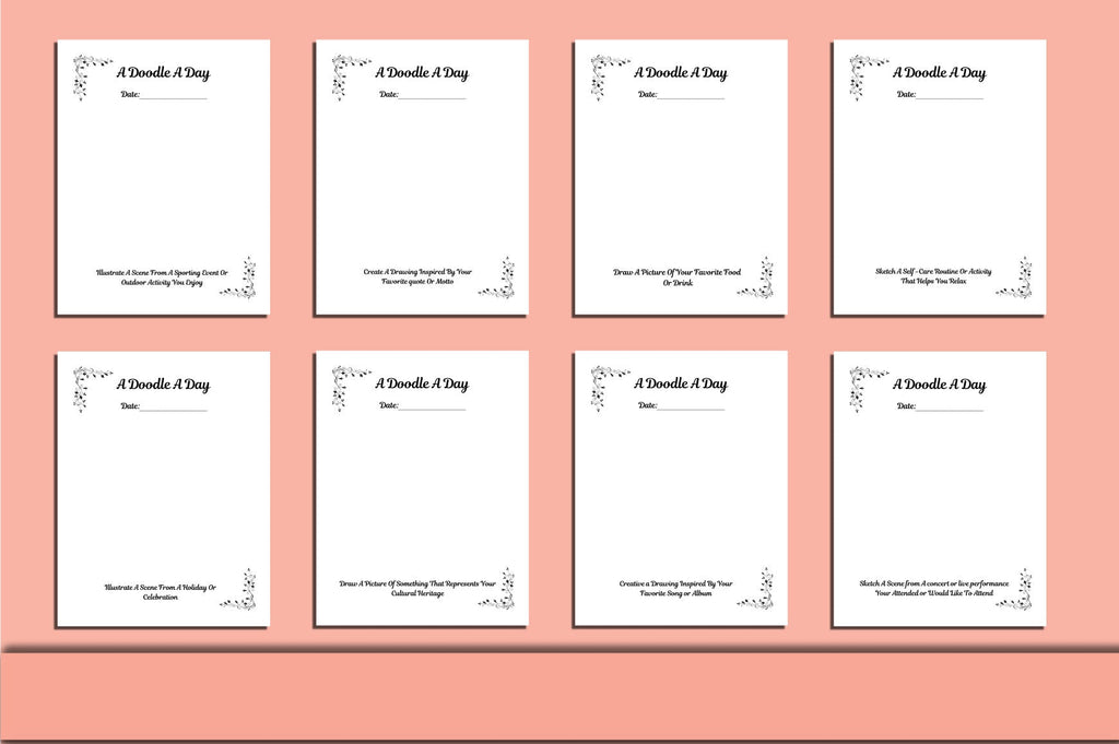 Fifty Doodle Prompts for Anxiety Relief